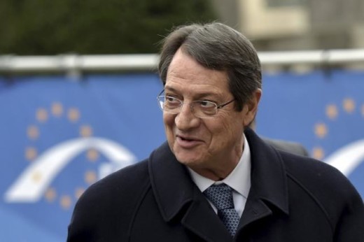 Anastasiades arrives at a EPP meeting in Brussels ahead of a European Union leaders summit