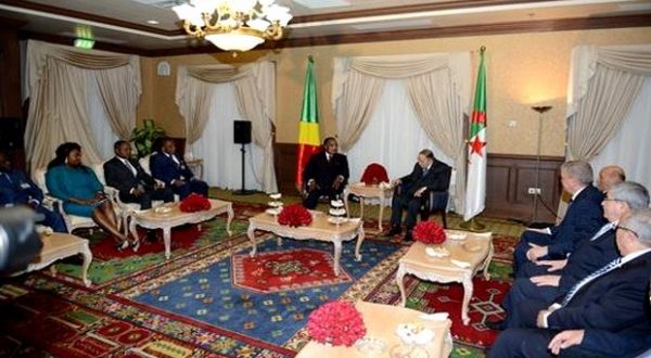 Fin de la visite du président congolais Denis Sassou-Nguesso en  Algérie