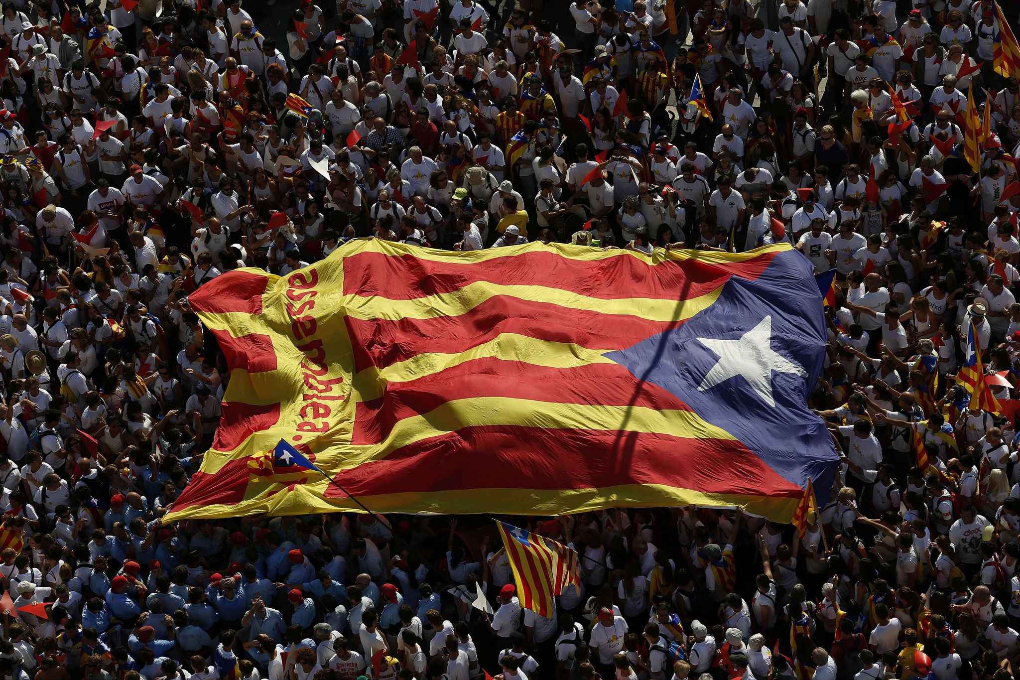Rassemblement à Barcelone pour soutenir le référendum sur l’indépendance de la Catalogne