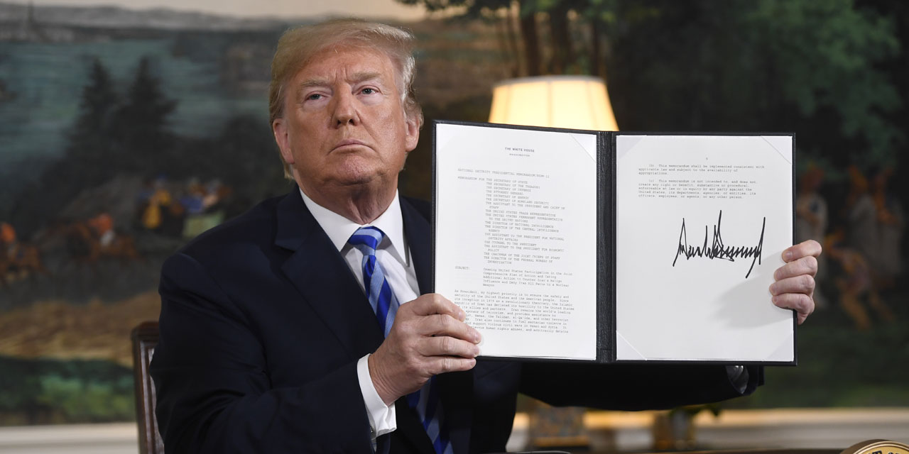Donald Trump retire les Etats-Unis de l’accord sur le nucléaire iranien