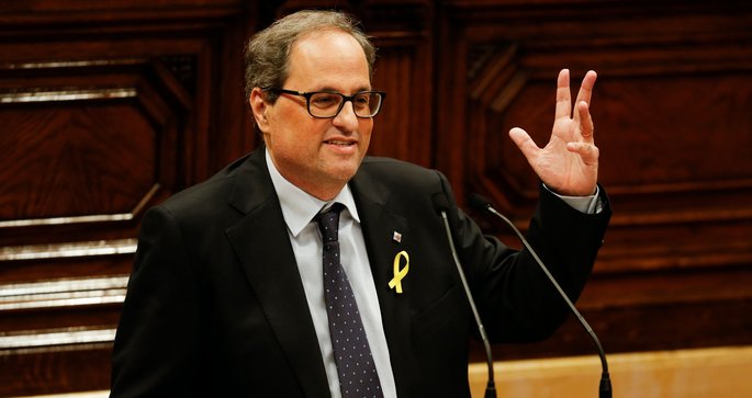 Espagne : Le séparatiste Quim Torra élu à la présidence de la Catalogne