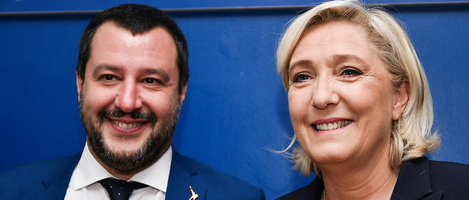 Marine Le Pen à Rome pour solliciter le concours du populiste italien Matteo Salvini