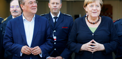 Allemagne : Merkel prend la défense de Laschet, en difficulté dans les enquêtes d’opinion