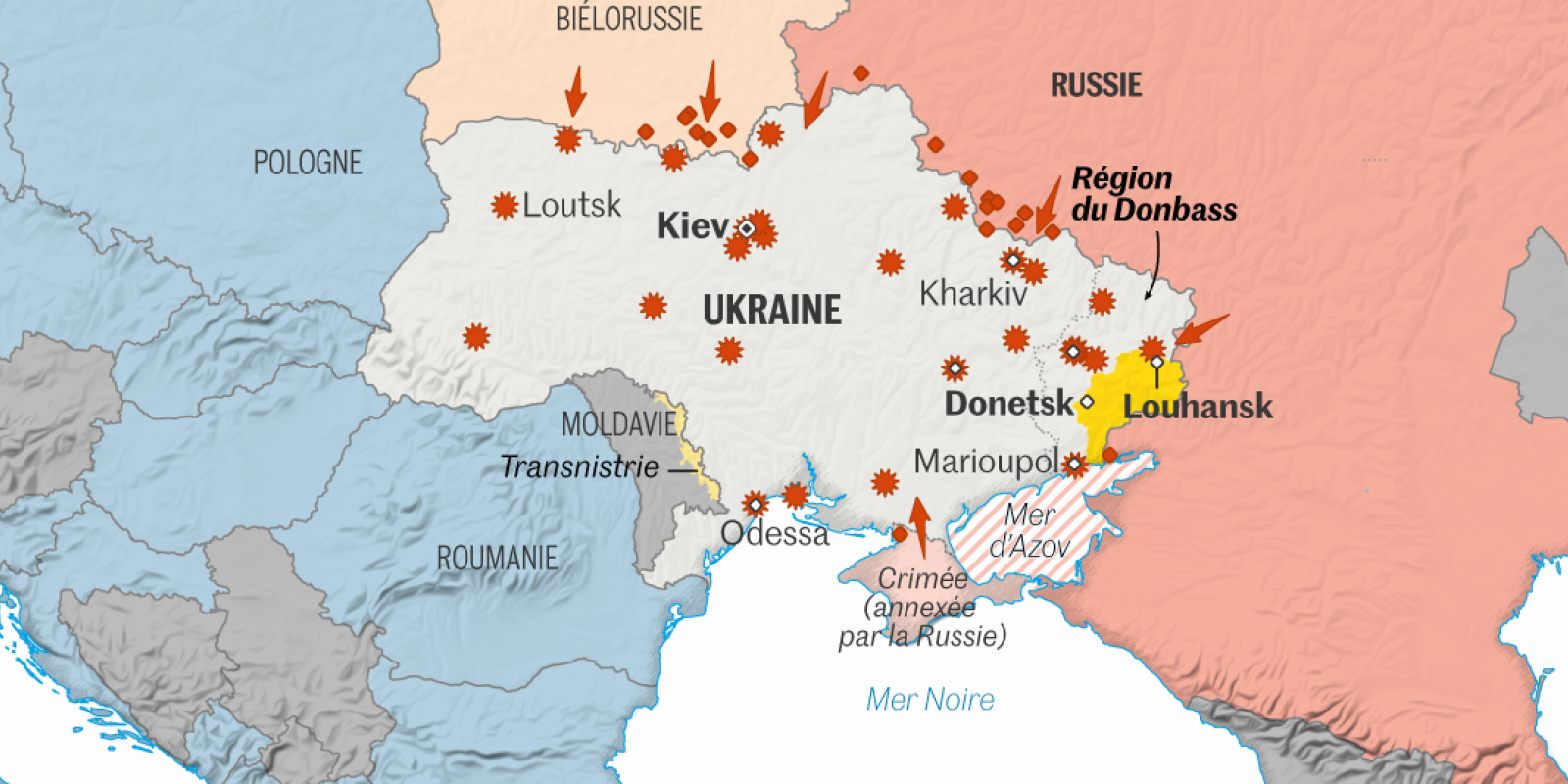 Washington accuse Moscou de vouloir annexer de nouveaux territoires ukrainiens