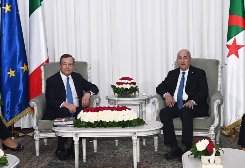 Draghi en visite à Alger pour augmenter la fourniture de l’Italie en gaz